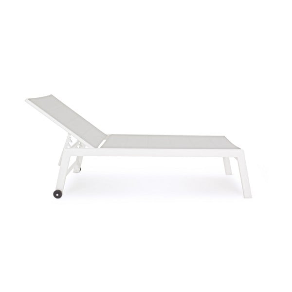 Бял градински шезлонг метален Hilde   – Bizzotto-image-1