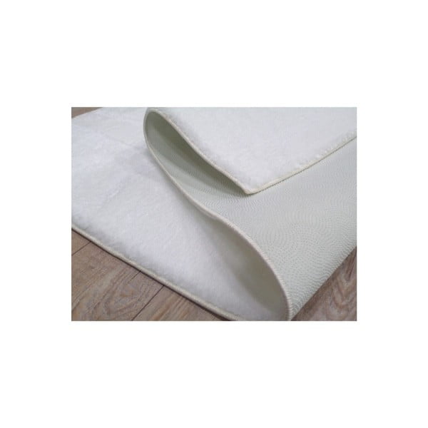 Бял килим подходящ за пране 120x150 cm Pelush White – Mila Home-image-2