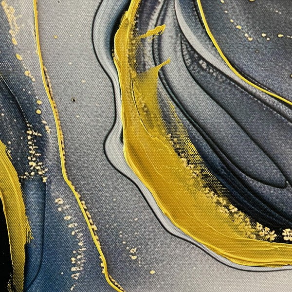 Картина с ръчно изрисувани елементи 70x100 cm Sky – Styler-image-2