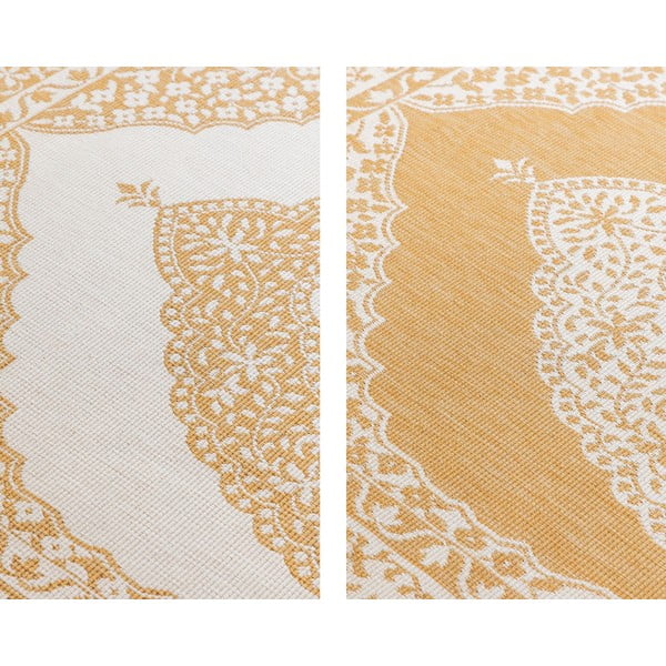 Външен килим в цвят жълта охра и кремаво 80x150 cm Gemini – Elle Decoration-image-4