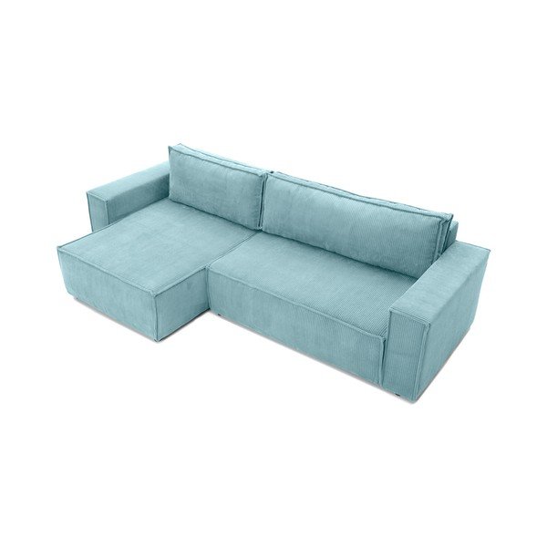Тюркоазен велур Променлив диван ъглов разтегателен диван Bowie - Bonami Selection-image-4