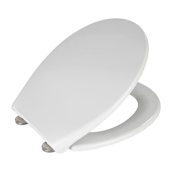 Бяла тоалетна седалка с лесно затваряне , 44,5 x 37,5 cm Samos - Wenko-image-2