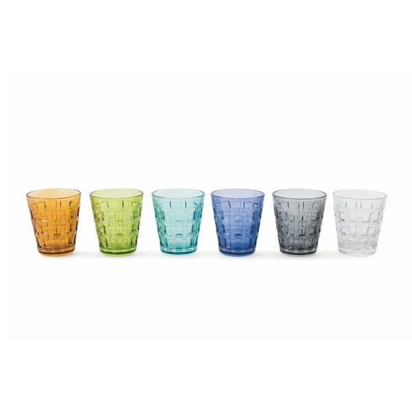 Комплект от 6 цветни чаши Recta, 280 ml - Villa d'Este