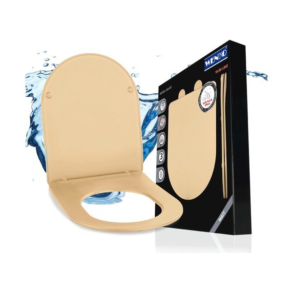 Тоалетна чиния с автоматично затваряне 36 x 46 см Galati – Wenko