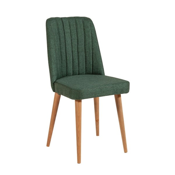 Зелен кадифен стол за хранене Stormi Sandalye - Kalune Design