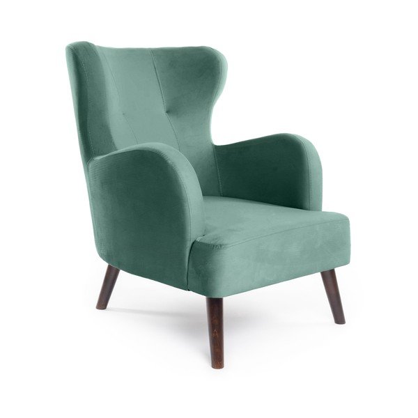 Кадифено кресло в цвят мента Noemye – Bonami Selection