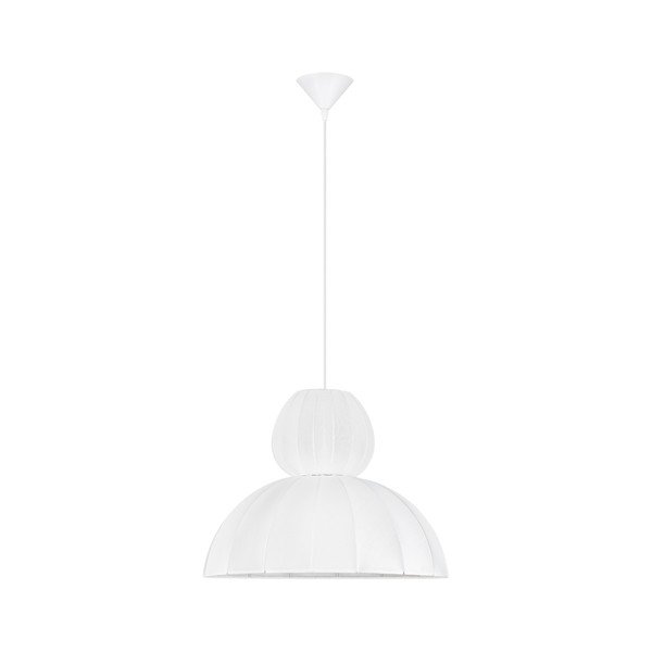 Текстилно висящо осветително тяло в матово бял цвят ø 50 cm Delina – Nova Luce