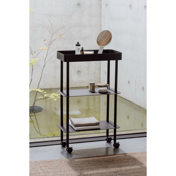 Бежов метален подвижен стелаж 60x97x30 cm Nolle – noo.ma-image-1