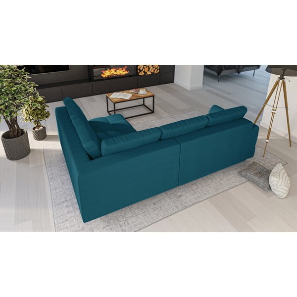 Тюркоазен ъглов диван (десен ъгъл) Ariella - Ropez-image-3