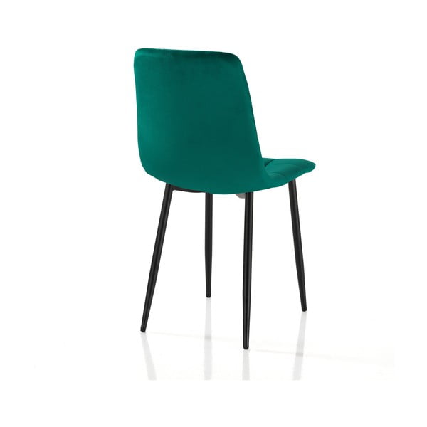 Зелени кадифени трапезни столове в комплект от 2 броя Faffy - Tomasucci-image-2