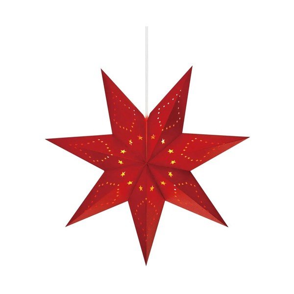 Червена висяща коледна светлинна украса Saturnus – Markslöjd