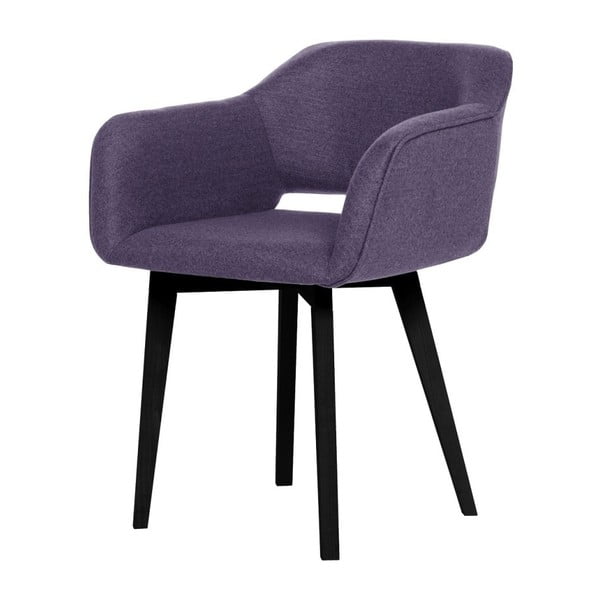 Fialová jídelní židle s černými nohami My Pop Design Oldenburg