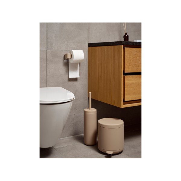 Бежов стенен метален държач за тоалетна хартия Ume – Zone-image-1