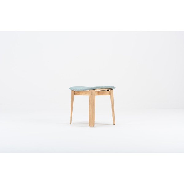 Табуретка за крака от син дъб Nora - Gazzda-image-1