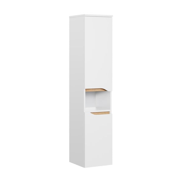 Бял висок висящ шкаф за баня 30x141 cm Set 857 – Pelipal