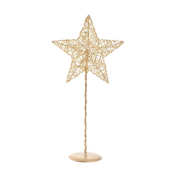 Коледна украса от злато във формата на звезда Phoebe - InArt