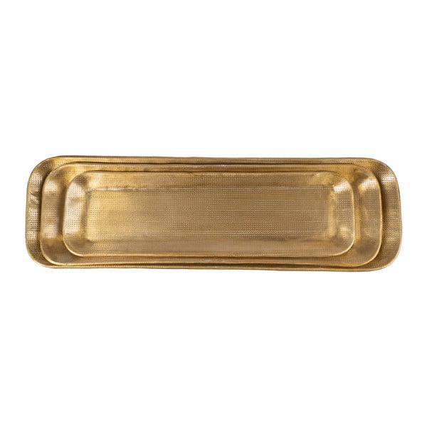 Метални декоративни подноси 3 бр. 14x48 cm Grau – Ixia