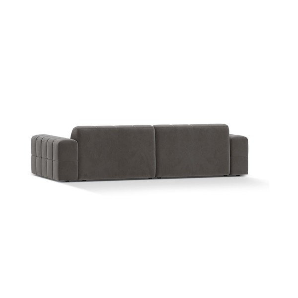 Сив кадифен диван 252 cm Chicago – Cosmopolitan Design-image-2