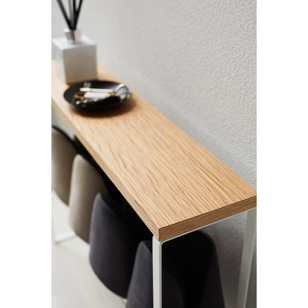 Метална поставка за чехли в бял и естествен цвят Tower - YAMAZAKI-image-2