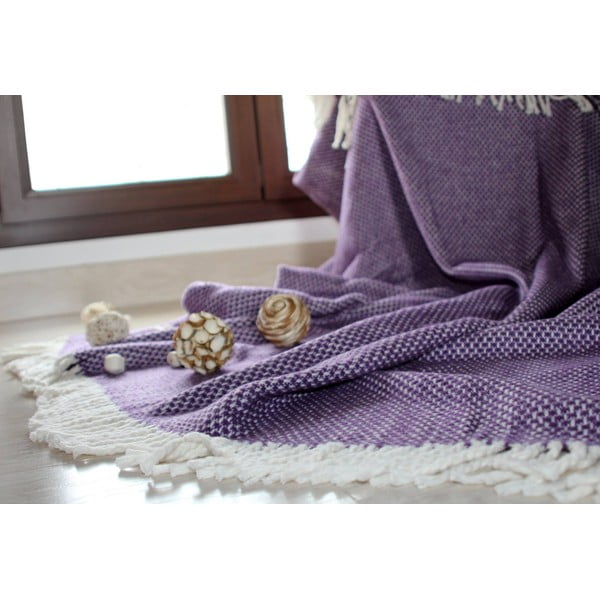 Морско синьо каре със съдържание на памук , 140 x 180 cm Zen - Euromant-image-2