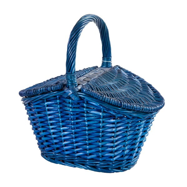 Синя плетена кошница Joy, дължина 28 cm - Unknown
