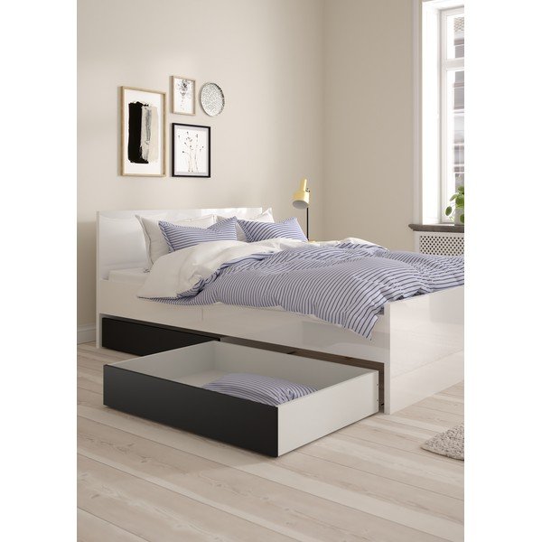 Черни чекмеджета за под леглото в комплект от 2 бр. Naia – Tvilum-image-1