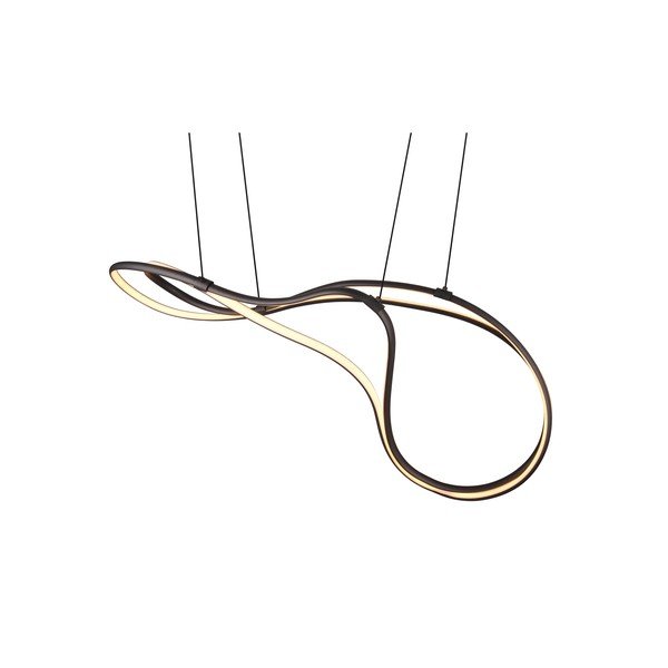 Черно LED висящо осветително тяло с метален абажур Nala - Trio Select-image-2