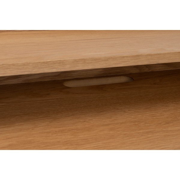 Работна маса с дъбов плот 60x120 cm Giorgio – White Label-image-4