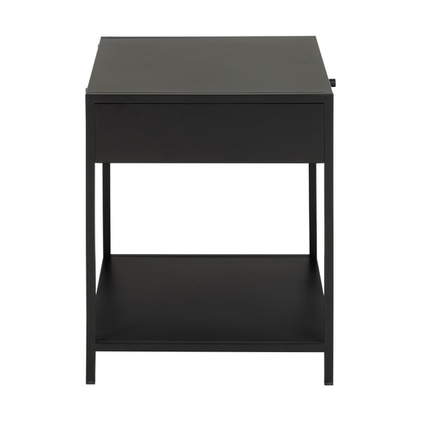 Черно нощно шкафче Newcastle - Actona-image-4