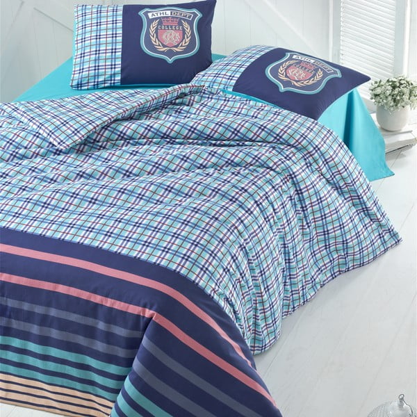 Спално бельо с чаршаф за двойно легло Колаж, 200 x 220 cm - Mijolnir