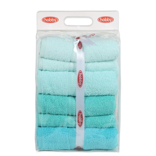 Комплект от 4 кърпи Вода, 70 x 140 cm Rainbow - Foutastic-image-2