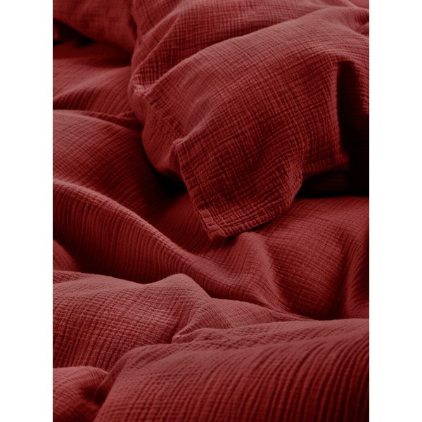 Бордо единично  муселиново спално бельо 140x200 cm Amilia – Jotex-image-3