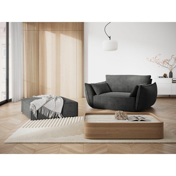 Сива табуретка  Vanda - Mazzini Sofas-image-1