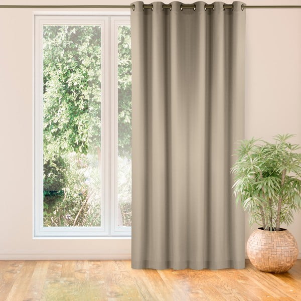 Завеса в бежов цвят 220x270 cm Carmena - Homede-image-1