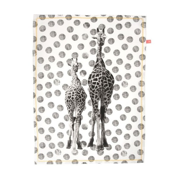 Kuchyňská utěrka Giraffes Dots, 50x70 cm