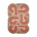 Розов ръчно изработен вълнен килим 140x200 cm Spiral Shaped  – Flair Rugs