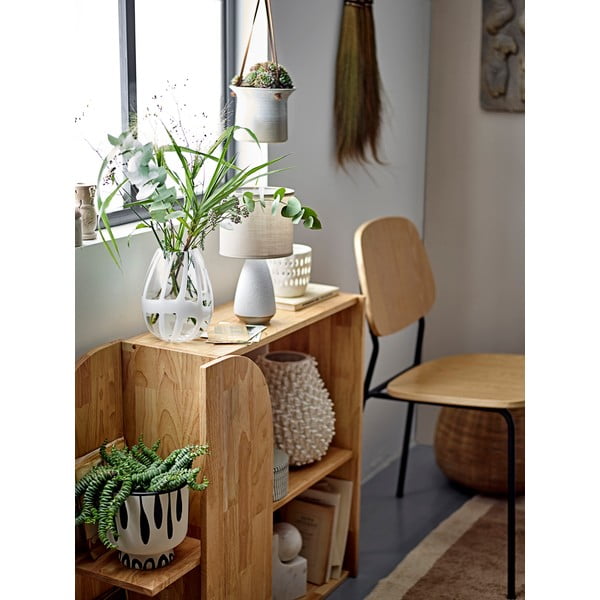 Бяла ръчно изработена стъклена ваза (височина 18 см) Cosmin - Bloomingville-image-1