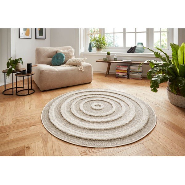 Крем килим Кръг, ⌀ 160 cm Handira - Mint Rugs-image-4
