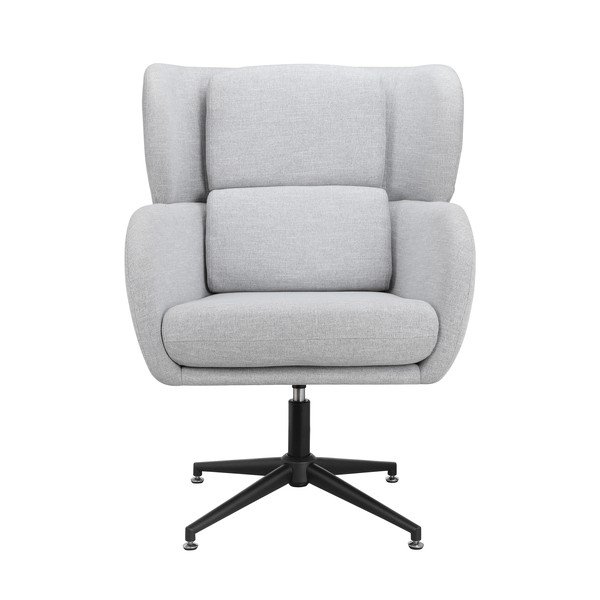 Светлосиво кадифено кресло Vanessa – Støraa-image-3