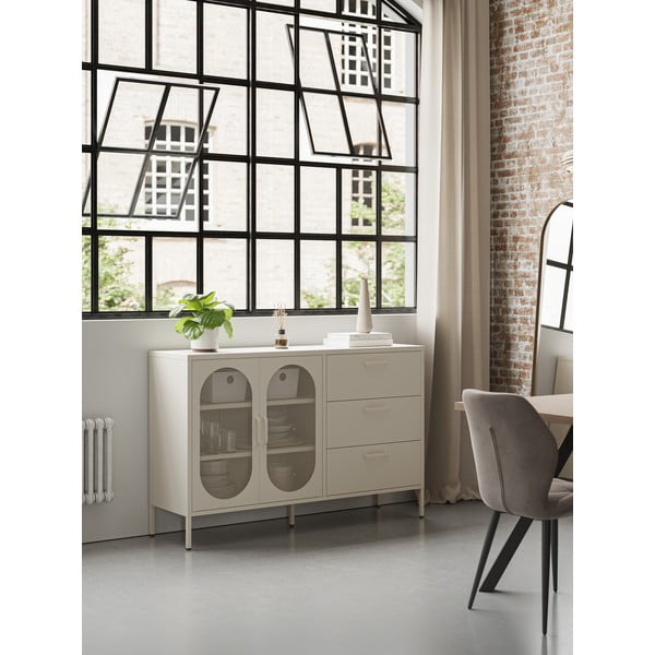 Кремав скрин 140x90 cm Diora – Marckeric-image-1