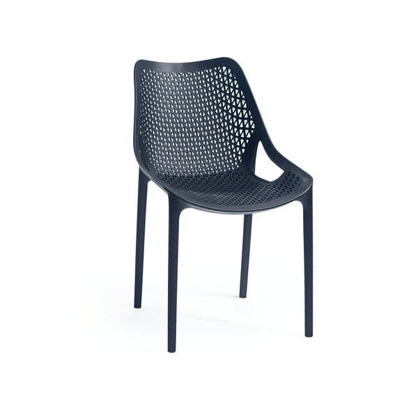 Черен пластмасов градински стол Bilros - Rojaplast