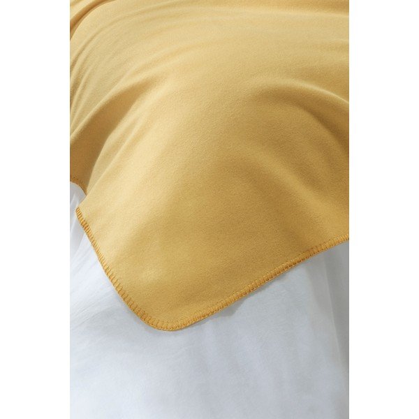 Жълто одеяло от флийс 160x200 cm Bloom – Mijolnir-image-3