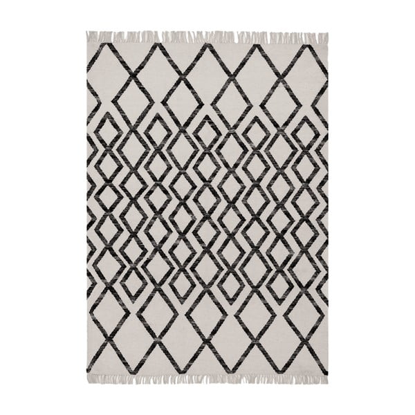 Бежов и черен килим Диамант, 160 x 230 cm Hackney - Asiatic Carpets
