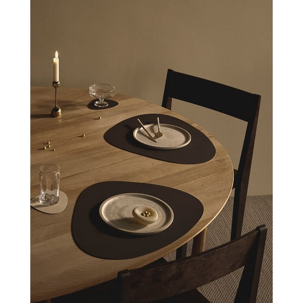 Подложка за хранене от еко кожа 37x44 cm Curve L Double Nupo – LIND DNA-image-1