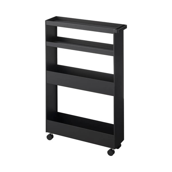 Матово черно стоманен рафт за баня 48x80,5 cm Tower – YAMAZAKI