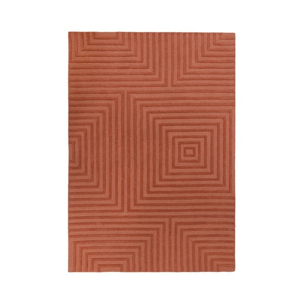 Оранжев вълнен килим Estela, 120 x 170 cm - Flair Rugs