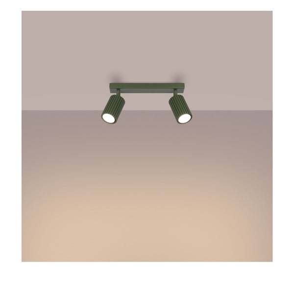 Зелен прожектор 6,5x30 cm Gleam – Sollux-image-2