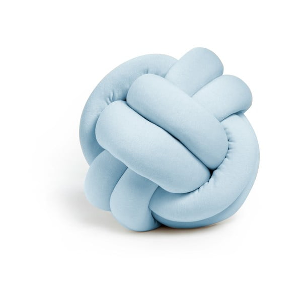 Синя декоративна възглавница Възел, ⌀ 25 cm - Unknown