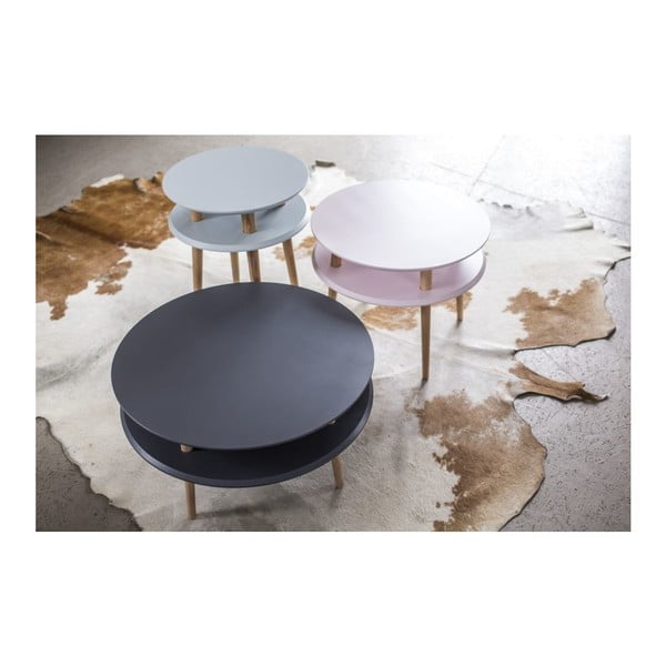 Розова масичка за кафе UFO, Ø 70 cm - Ragaba-image-3