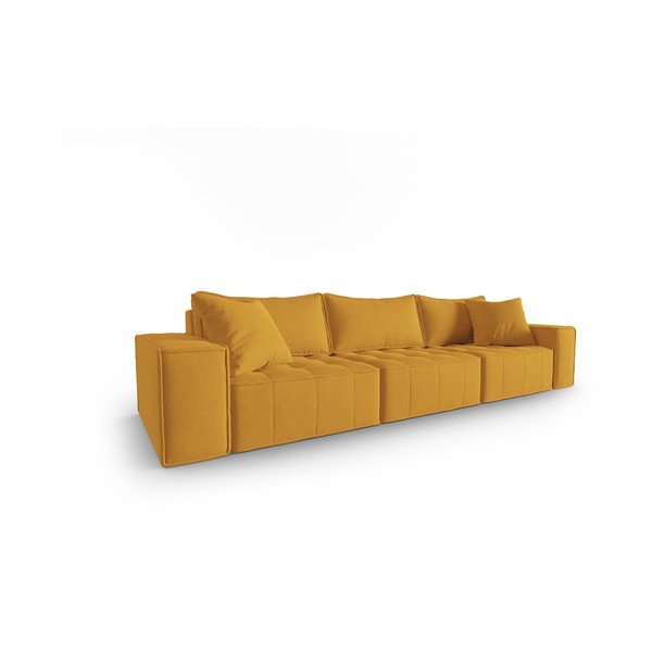 Жълт диван 292 cm Mike - Micadoni Home-image-2